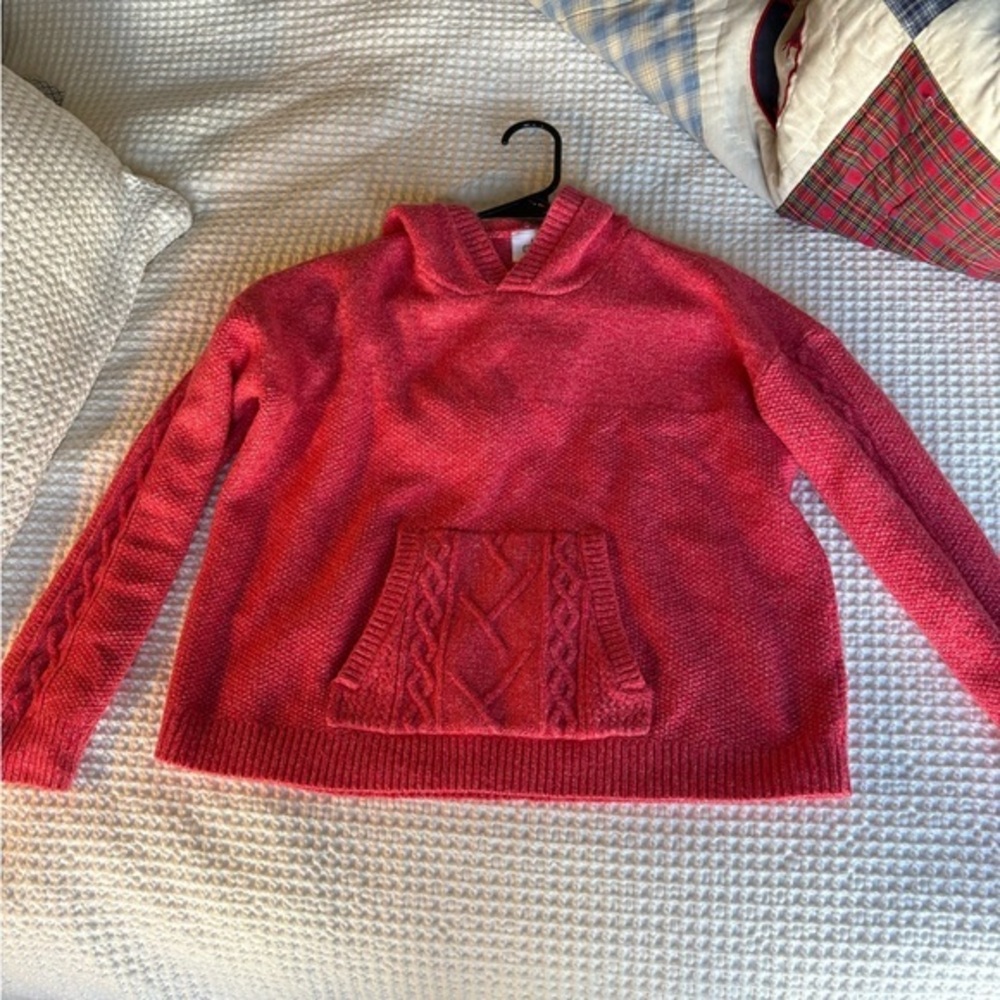 CAbi Vibrant Pink Cowl Neck Sweater
